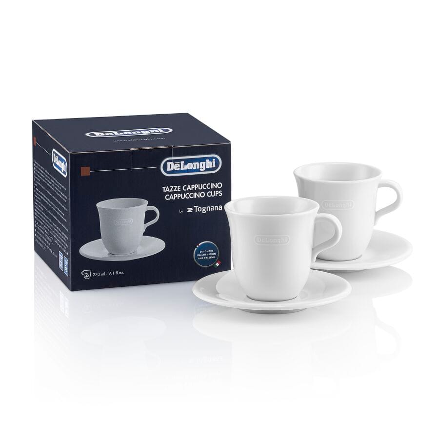 184325.jpg فنجانهای کاپوچینو چینی 270 میلیلیتر مجموعه 2 عددی دلونگی مدل DLSC309 ا Porcelain cappuccino cups, 270 ml, set of 2 - Image 1