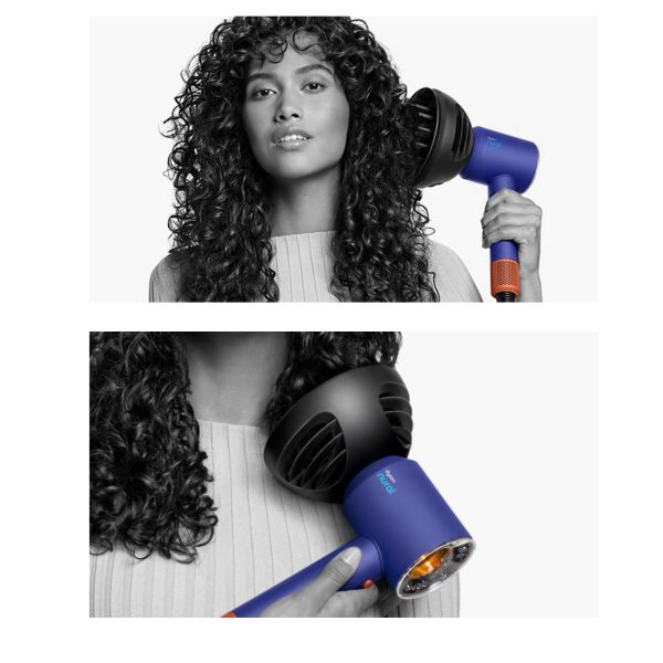 سشوار برس دار حالت دهنده دایسون مدل Supersonic nural Wave+Curl diffuser HD16 VBTO - Image 4