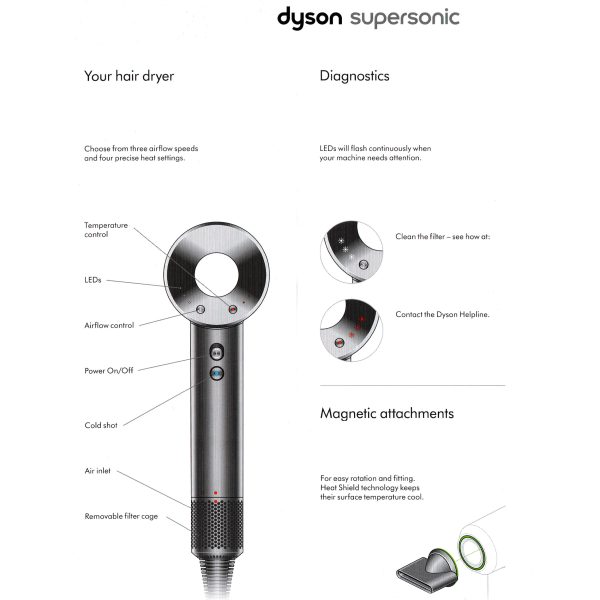 سشوار حرفه ای دایسون مدل Supersonic HD07 BNBC - Image 3